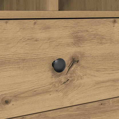 Desk with Drawer with Shelf with Storage 2 pcs Artisan Oak