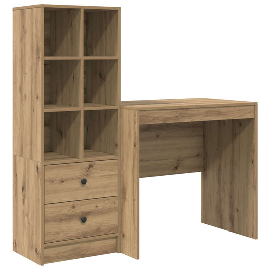 Desk Artisan Oak 125.5 x 50 x 127 cm 2 pcs