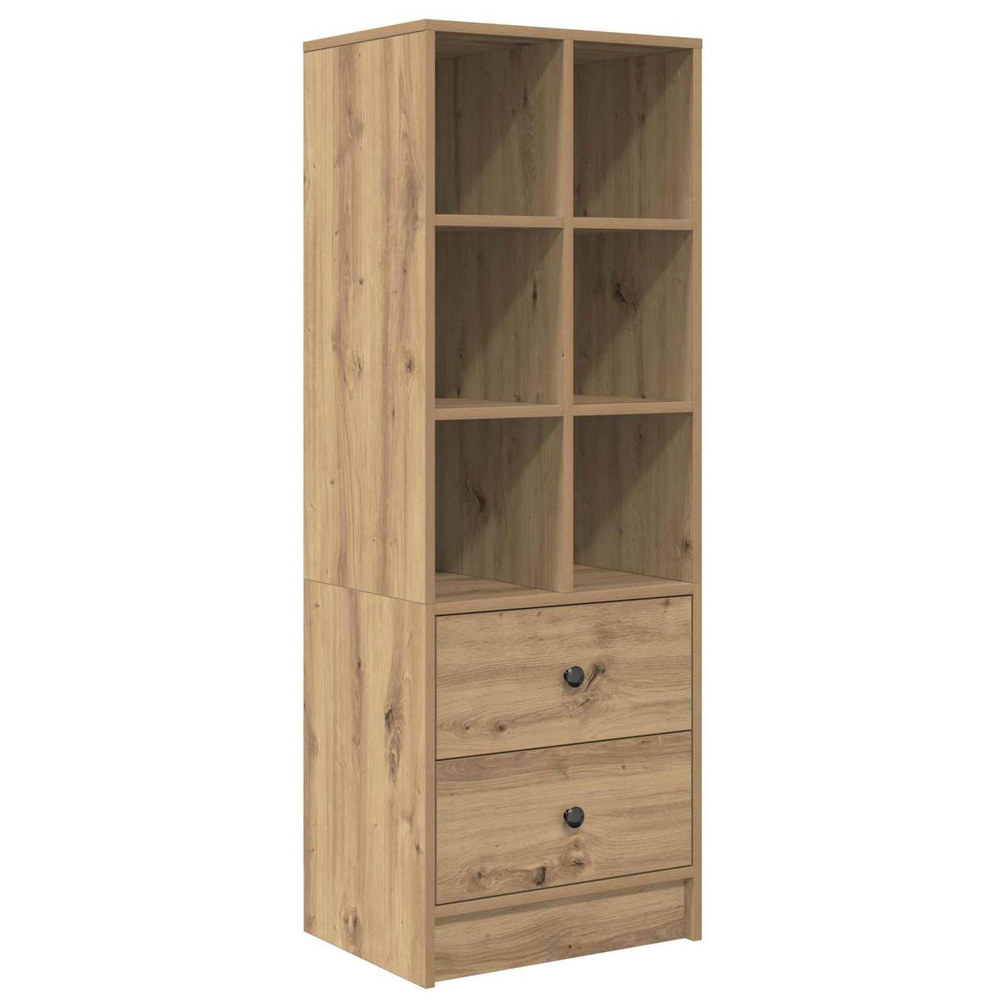 Desk with Drawer with Shelf with Storage 2 pcs Artisan Oak