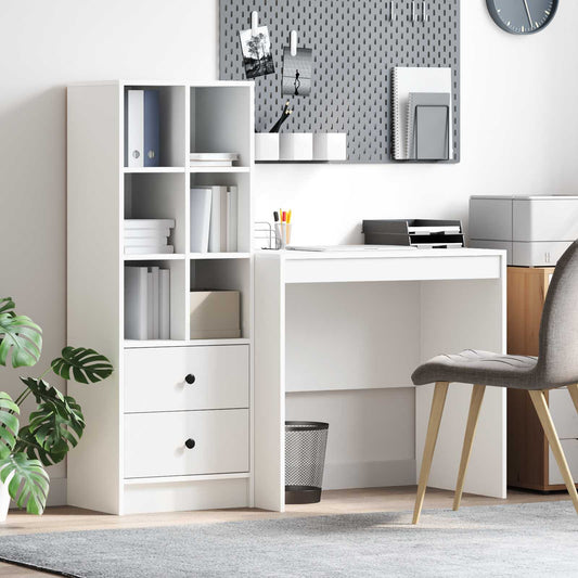 Desk White 135.5 x 50 x 127 cm 2 pcs