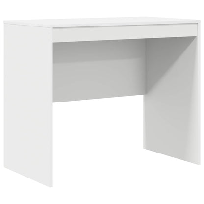 Desk with Drawer with Shelf with Storage 2 pcs White