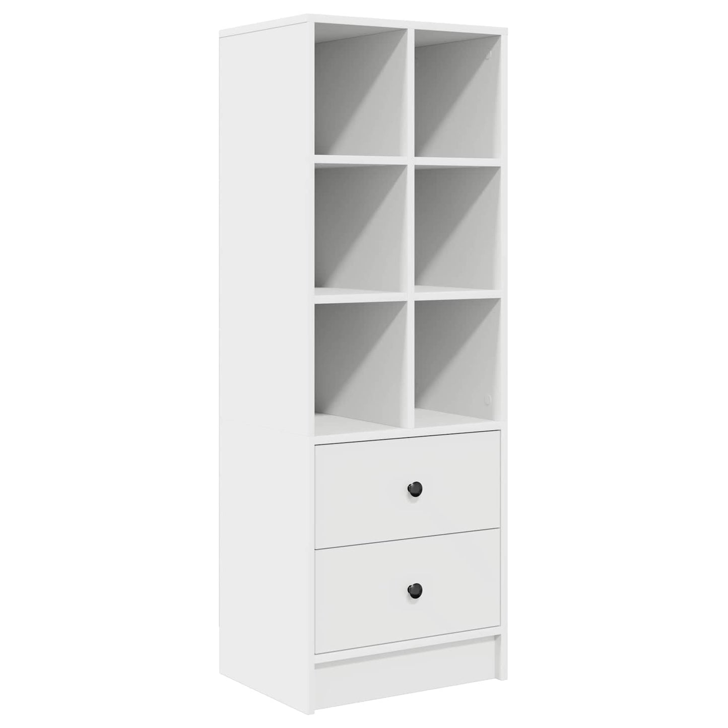 Desk with Drawer with Shelf with Storage 2 pcs White