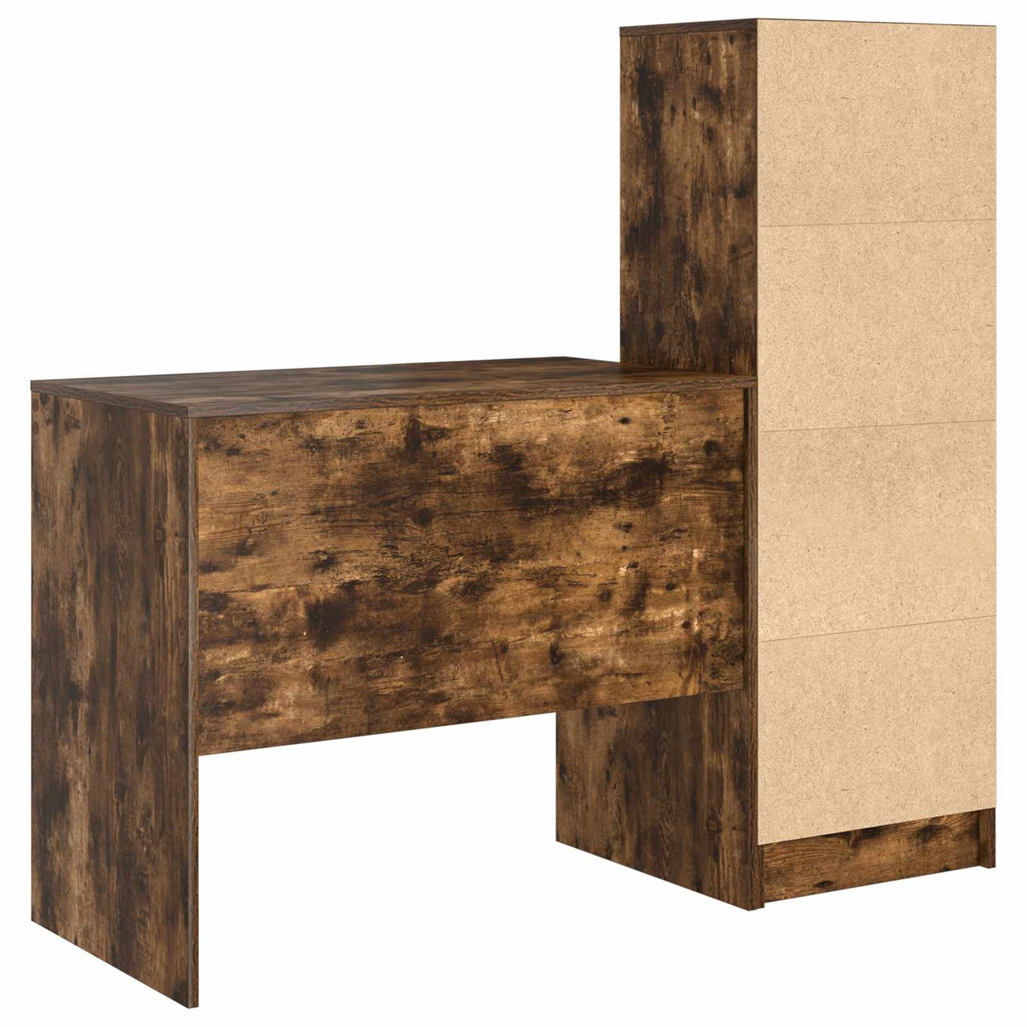 Desk Smoked Oak 135.5 x 50 x 127 cm 2 pcs