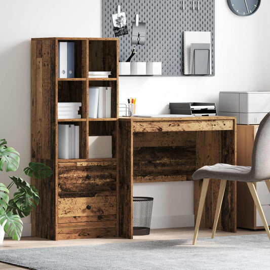 Desk Old Wood 135.5 x 50 x 127 cm 2 pcs