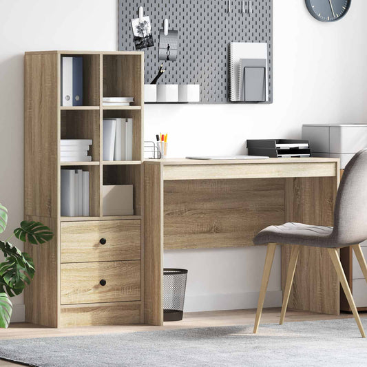 Desk Sonoma Oak 145.5 x 50 x 127 cm 2 pcs