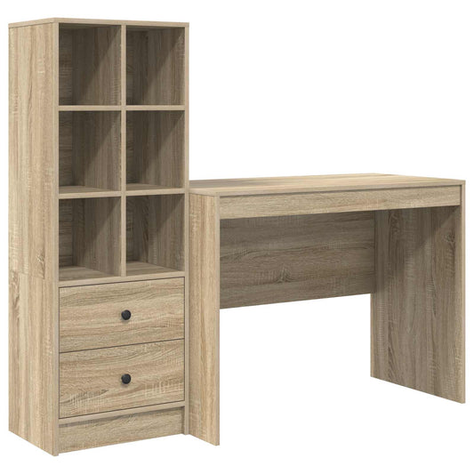 Desk Sonoma Oak 145.5 x 50 x 127 cm 2 pcs