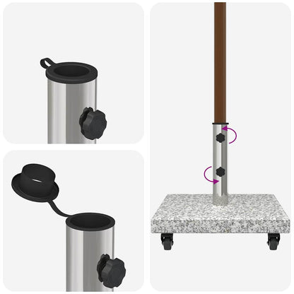 Parasol Base Gery 45 x 45 x 45 cm Granite
