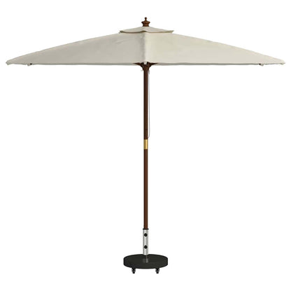 Parasol Base 30kg Black Granite and Stainless Steel Round