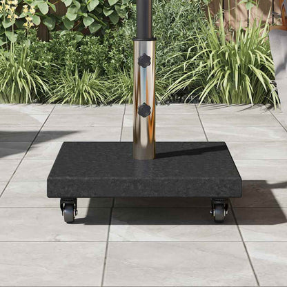 Parasol Base 30kg Black Granite Square