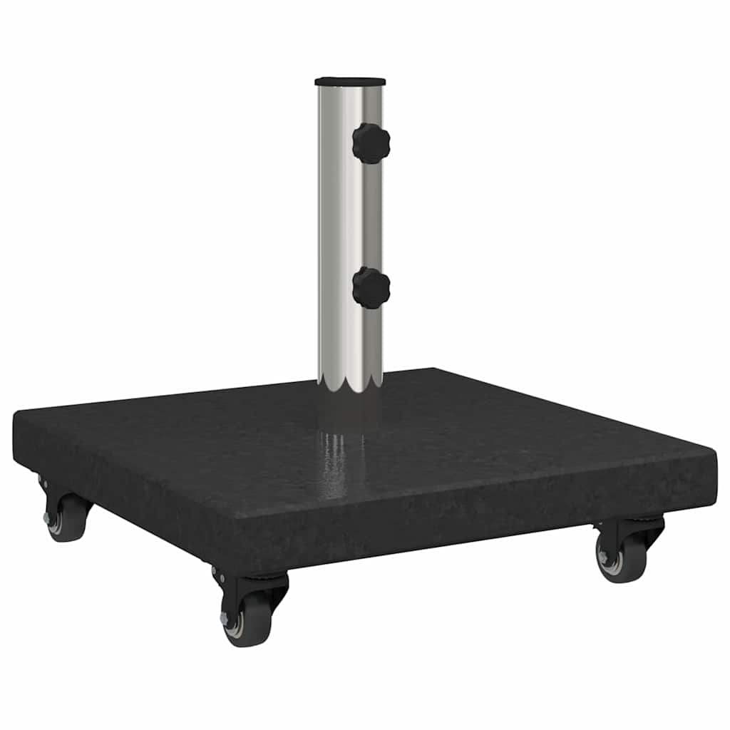 Parasol Base 30kg Black Granite Square