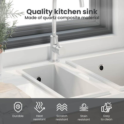 Kitchen Sink White 21 x 44 x 14 cm Granite