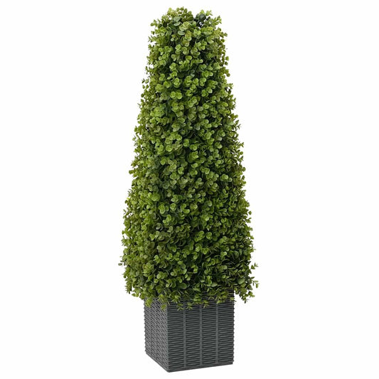 Eucalyptus Grass Tower Green 27 x 27 x 90 cm Plastic