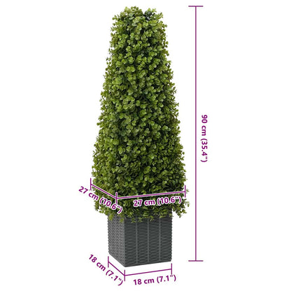 Artificial Plant Eucalyptus Tree with Pot 27x27x90 cm Green displayed in a stylish indoor space, perfect for adding greenery with minimal maintenance.