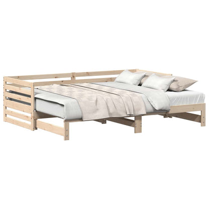 Day bed with Trundle without Mattress 80x200 cm