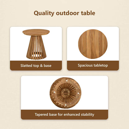 Side Table Brown 50 x 50 x 49.5 cm Solid Teak Wood