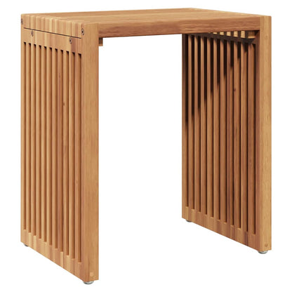 Garden Side Table 3 pcs Brown 33 x 44.5 x 51 cm Solid Teak Wood