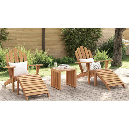 Garden Side Table Brown 45 x 45.5 x 45.5 cm Solid Teak Wood