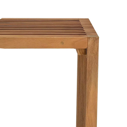 Garden Side Table Brown 50 x 32.5 x 35 cm Solid Teak Wood