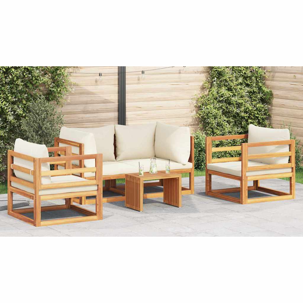 Garden Side Table Brown 50 x 32.5 x 35 cm Solid Teak Wood