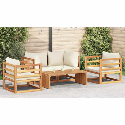 Garden Side Table Brown 110 x 55 x 35.5 cm Solid Teak Wood