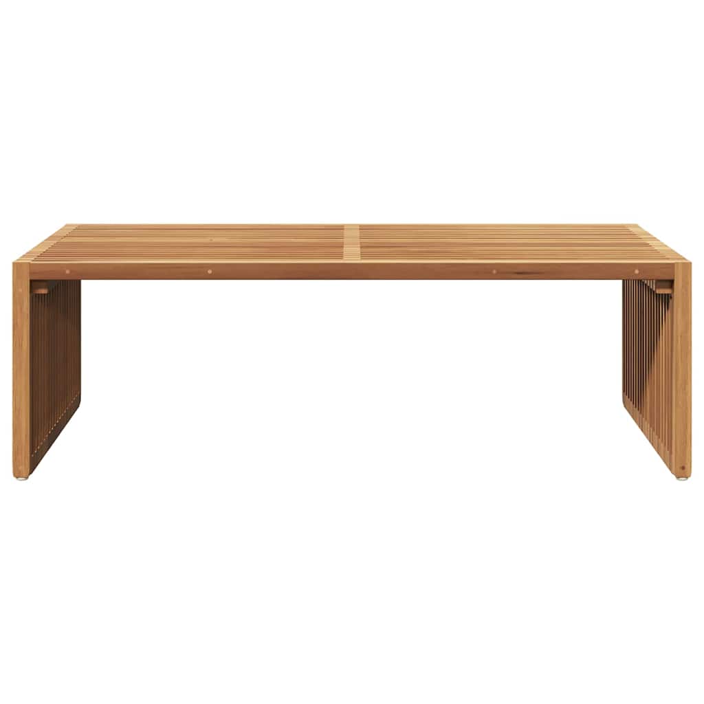 Garden Side Table Brown 110 x 55 x 35.5 cm Solid Teak Wood
