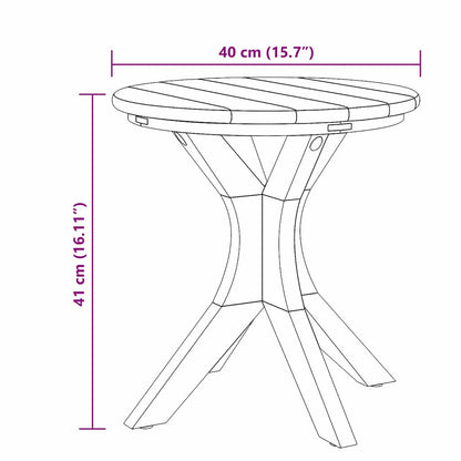 Side Table Brown 40 x 40 x 41 cm Solid Teak Wood