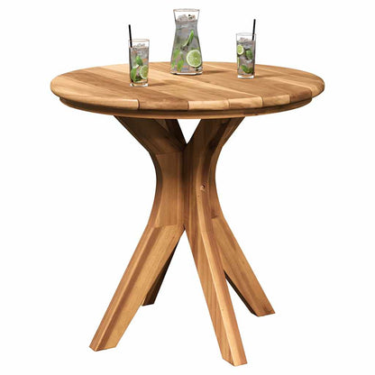 Side Table Brown 55 x 55 x 51 cm Solid Teak Wood