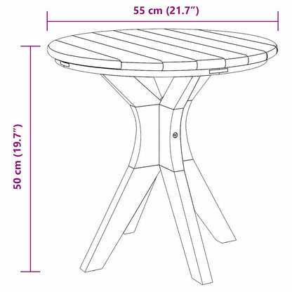 Side Table Brown 55 x 55 x 51 cm Solid Teak Wood
