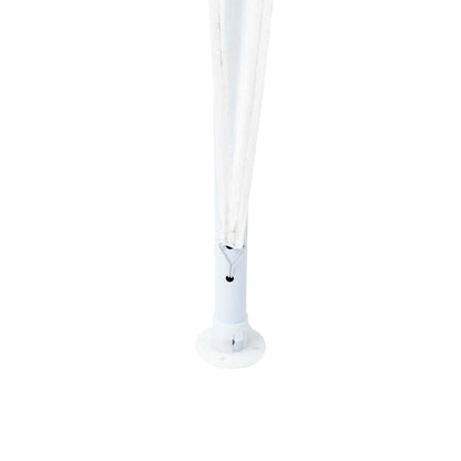 Party Tent White 400 x 400 x 266 cm Polyethylene and Steel