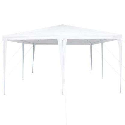 Party Tent White 400 x 400 x 266 cm Polyethylene and Steel