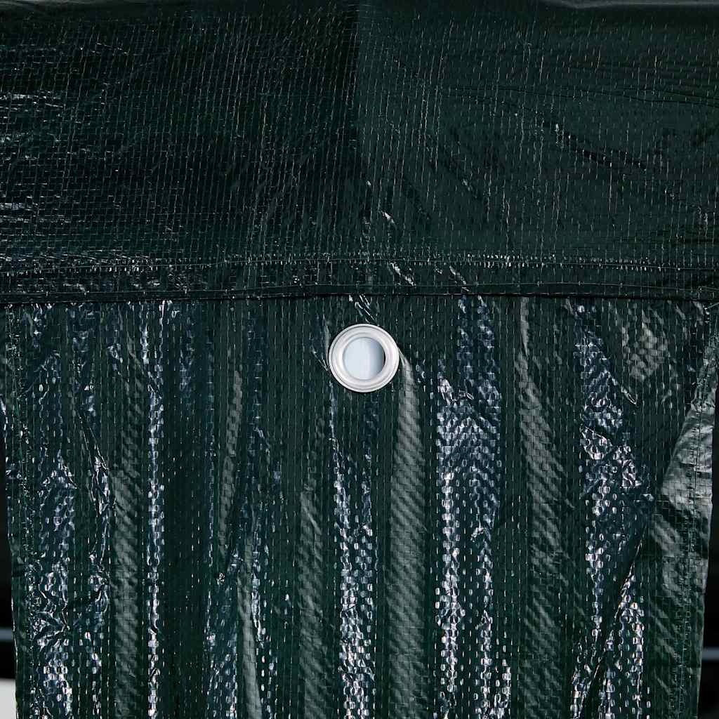 Party Tent Green 400 x 400 x 266 cm Polyethylene and Steel