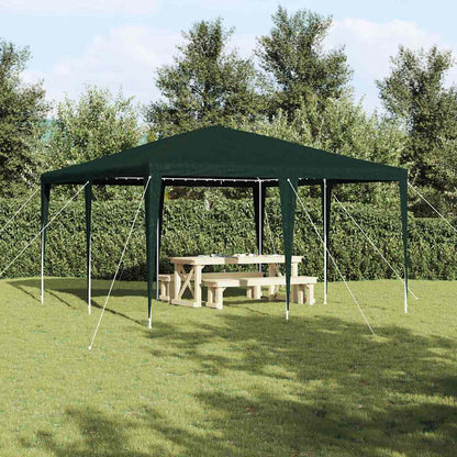 Party Tent Green 400 x 400 x 266 cm Polyethylene and Steel