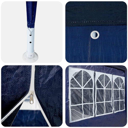 Party Tent Blue 400 x 400 x 266 cm Polyethylene