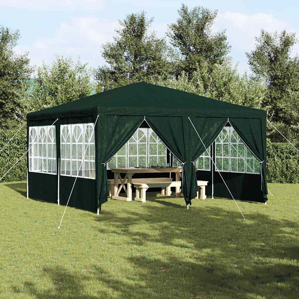 Party Tent Green 400 x 400 x 266 cm Polyethylene