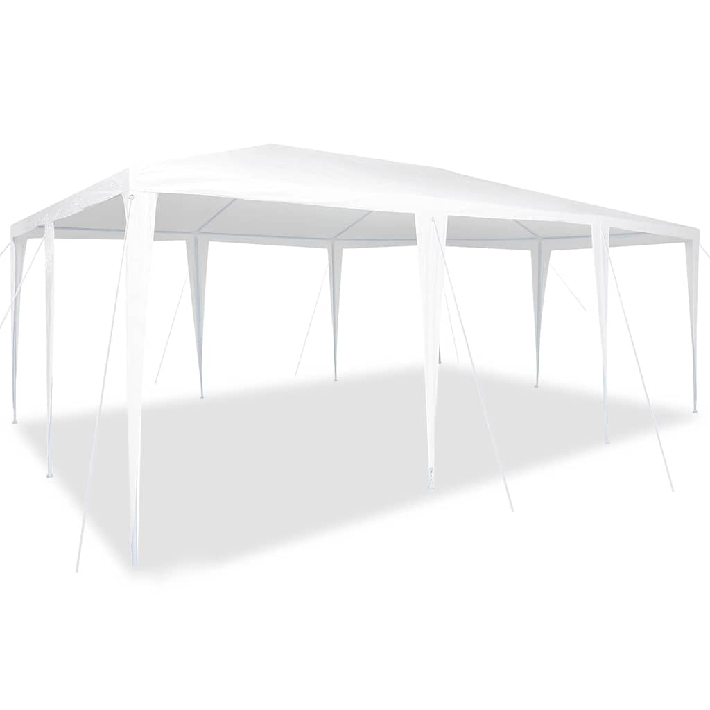 Party Tent White 600 x 400 x 266 cm Polyethylene and Steel