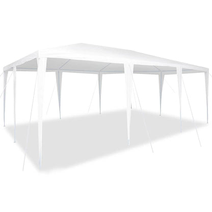 Party Tent White 600 x 400 x 266 cm Polyethylene and Steel