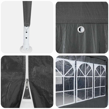 Party Tent Anthracite 600 x 400 x 266 cm Polyethylene