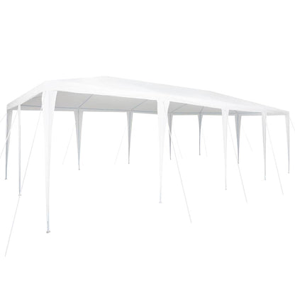 Party Tent White 800 x 400 x 266 cm Polyethylene and Steel