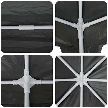 Party Tent Anthracite 800 x 400 x 266 cm Polyethylene and Steel