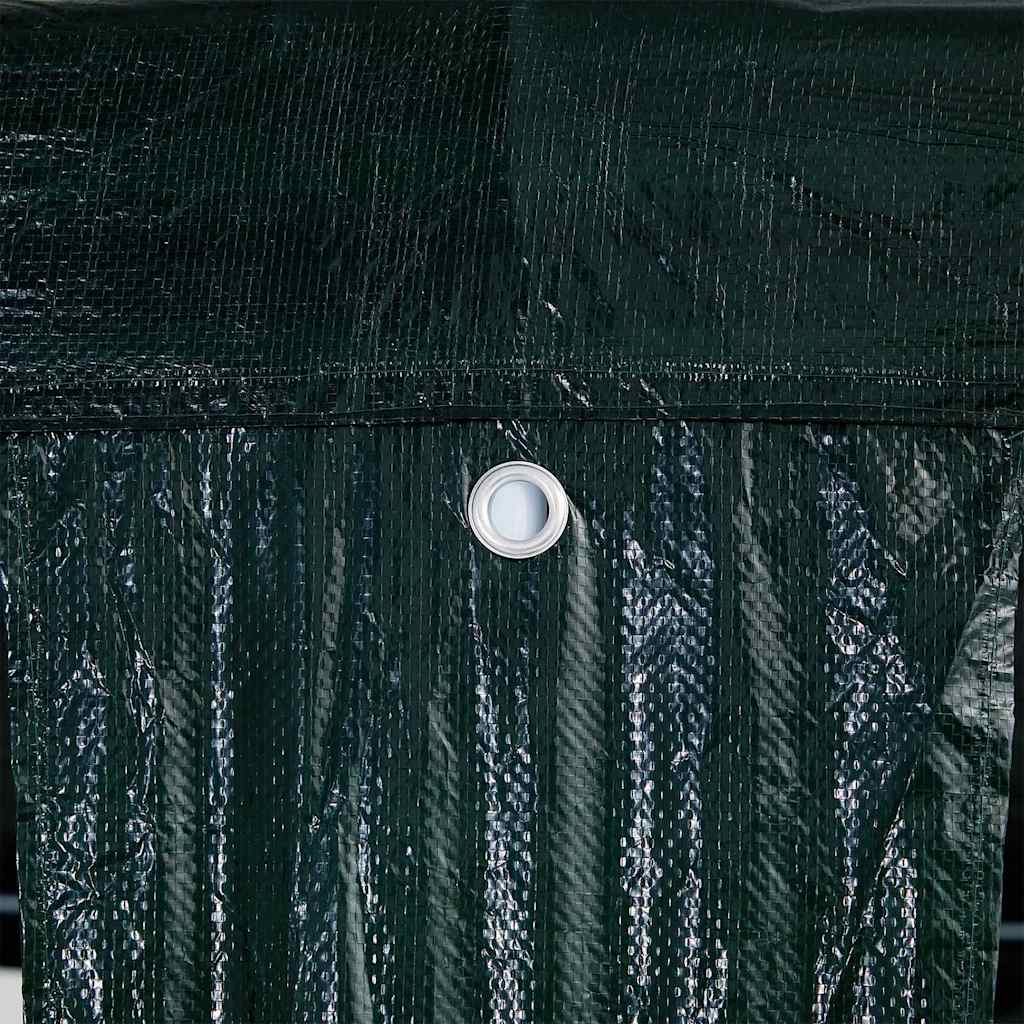Party Tent Green 800 x 400 x 266 cm Polyethylene and Steel