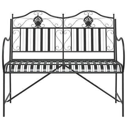 Garden Bench Black 103.5 x 59 x 89 cm Steel