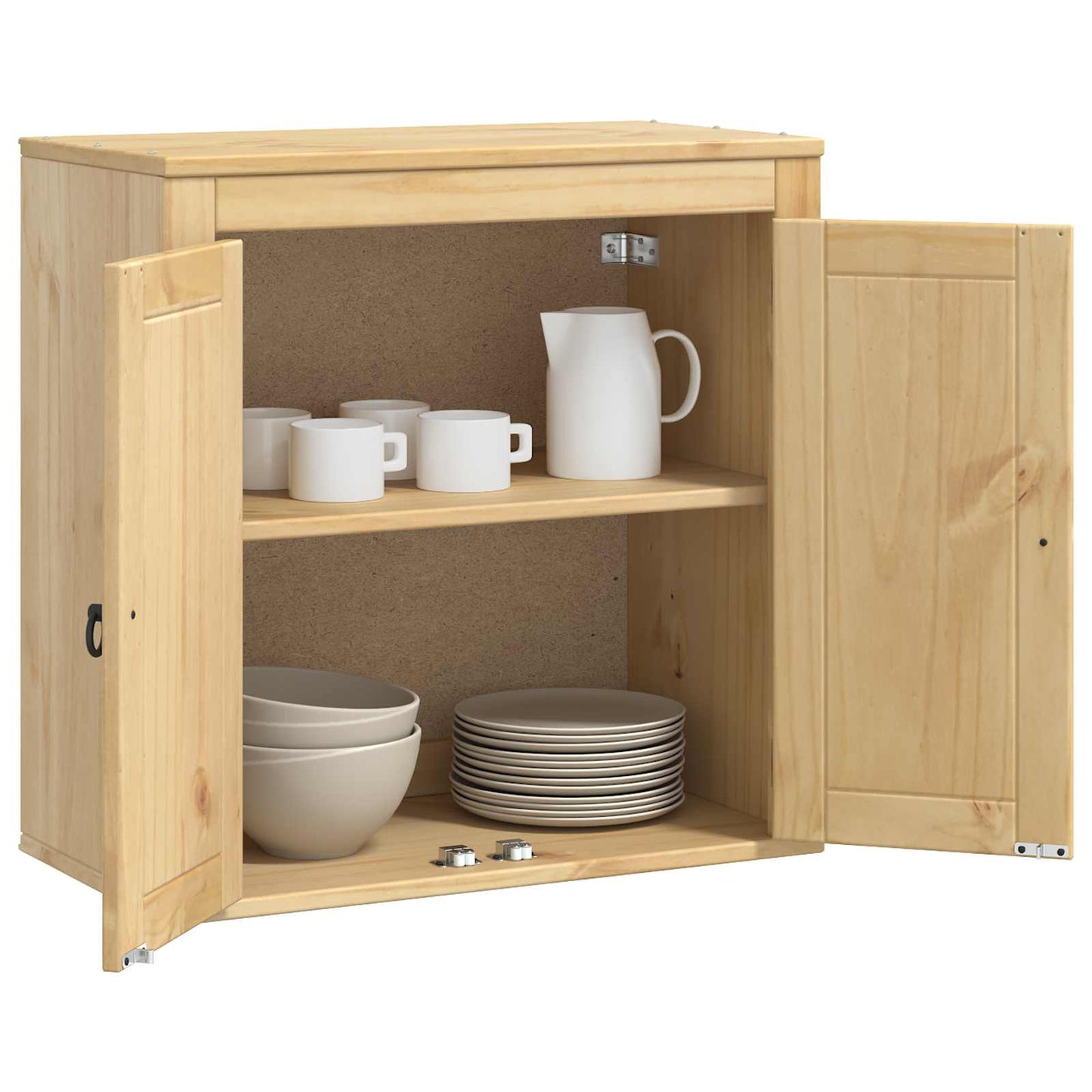 Cabinet SKI Honey Brown 60 x 32 x 60 cm Solid Pine Wood