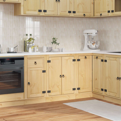 Cabinet SKI Honey Brown 60 x 46 x 81.5 cm Solid Pine Wood