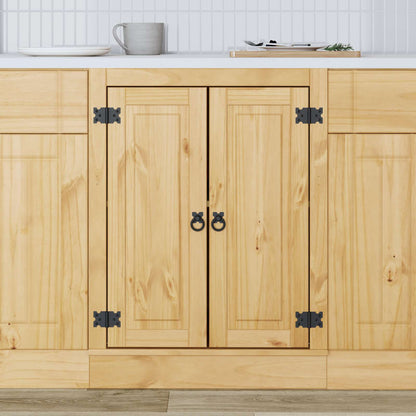 Cabinet SKI Honey Brown 60 x 46 x 81.5 cm Solid Pine Wood