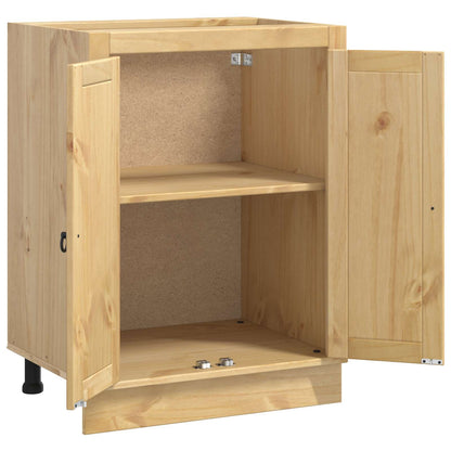 Cabinet SKI Honey Brown 60 x 46 x 81.5 cm Solid Pine Wood