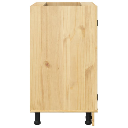 Cabinet SKI Honey Brown 60 x 46 x 81.5 cm Solid Pine Wood