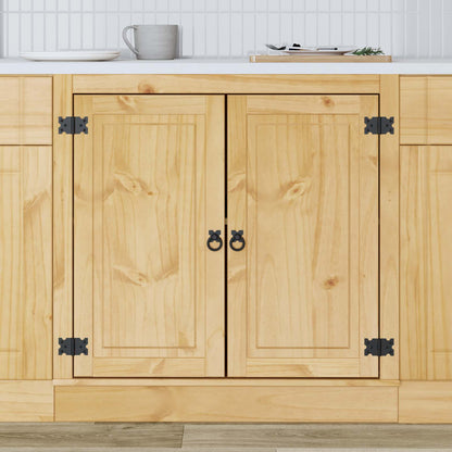 Cabinet SKI Honey Brown 80 x 46 x 81.5 cm Solid Pine Wood