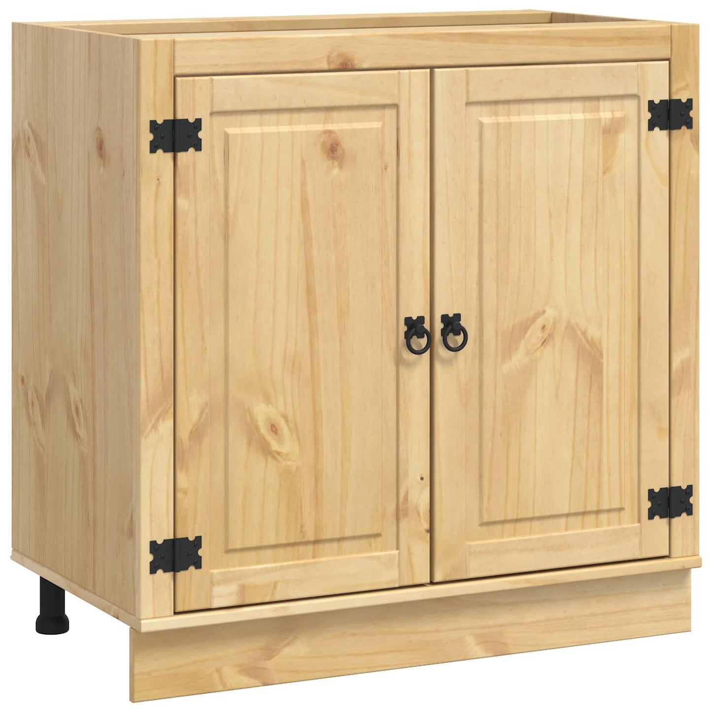 Cabinet SKI Honey Brown 80 x 46 x 81.5 cm Solid Pine Wood