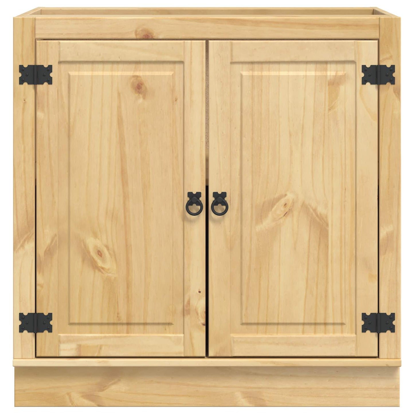 Cabinet SKI Honey Brown 80 x 46 x 81.5 cm Solid Pine Wood