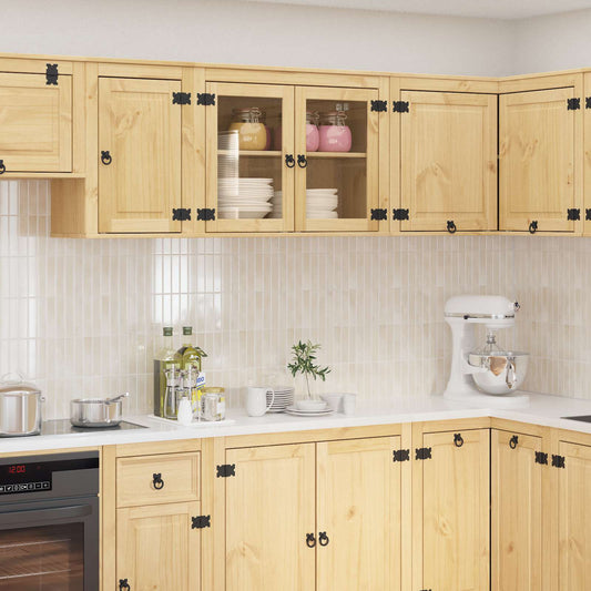 Cabinet SKI Honey Brown 80 x 32 x 60 cm Solid Pine Wood